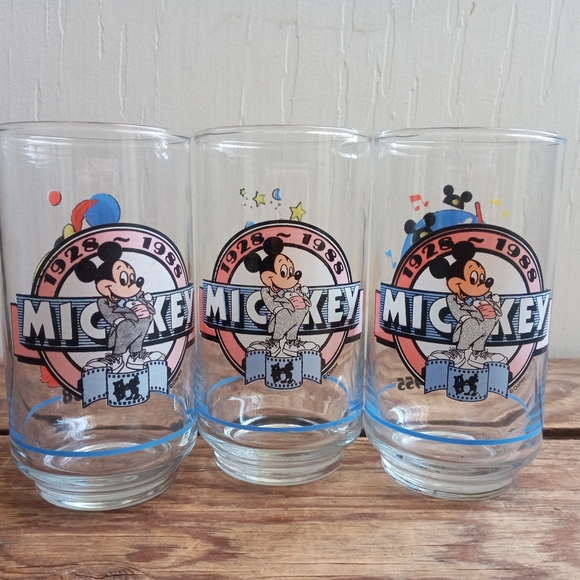 Three (3) - Mickey Mouse 60th Anniversary Tumblers - Picture 5 of 6